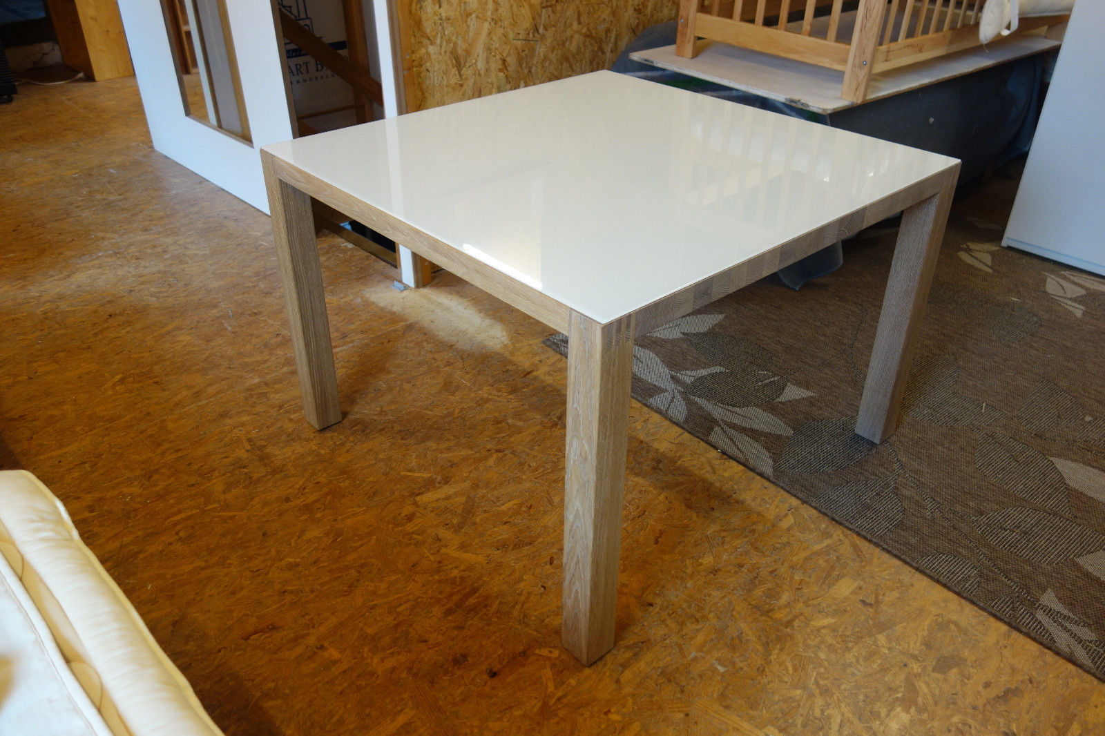 Team 7 Esstisch Loft Quadratisch Eiche Weiss Geolt Eckhart Bald Naturmobel