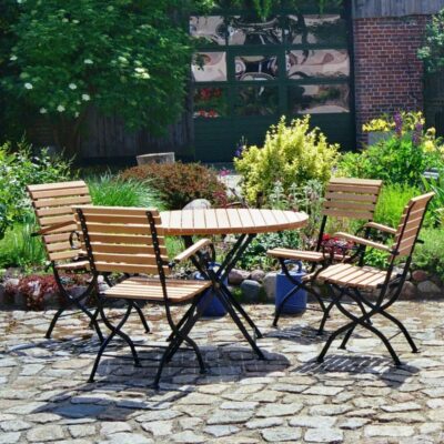Gartentisch Robinie rund (8)